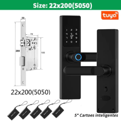 Electronic Door Lock Work with Digital Smart Lock Tuya Wifi App Remote Unlocking Keyless Lock Fingerprint Door Lock RH05