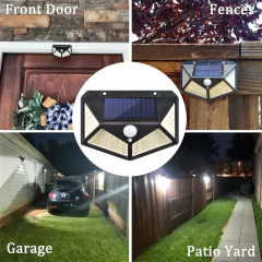 100 LED Solar Wall Lights Waterproof Outdoor Solar Lamp Wireless Solar Powered Sunlight Street Light for Garden Decoration en internet