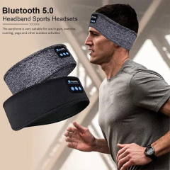 Fone Bluetooth Earphones Sports Sleeping Headband Elastic Wireless Headphones Music Eye Mask Wireless Bluetooth Headset Headband - HighTech Tecnologias