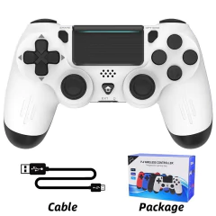 Controle Joystick com Interface Bluetooth, Som e LED para PS4 & PC