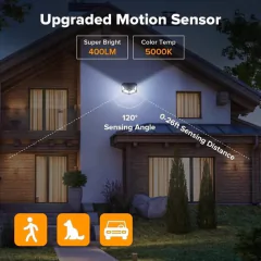 100 LED Solar Wall Lights Waterproof Outdoor Solar Lamp Wireless Solar Powered Sunlight Street Light for Garden Decoration - tienda online