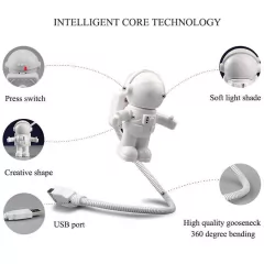 Portable USB Night Light Astronaut Shape Reading Desk Lamp DC 5V LED Light For Computer Laptop PC Lighting Space Lovers on internet