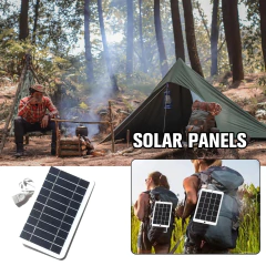 Portable Solar Panel 5V 2W Solar Plate with USB Safe Charge Stabilize Battery Charger for Power Bank Phone Outdoor Camping Home - online store