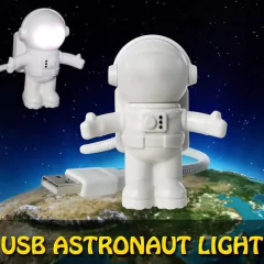 Portable USB Night Light Astronaut Shape Reading Desk Lamp DC 5V LED Light For Computer Laptop PC Lighting Space Lovers - online store