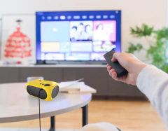Salange M24 Mini Projector LED Portable Beamer Compatible with HDMI USB 640*480P Support 1080P Video Projetor Kids Gift - online store