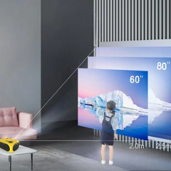 Salange M24 Mini Projector LED Portable Beamer Compatible with HDMI USB 640*480P Support 1080P Video Projetor Kids Gift - buy online