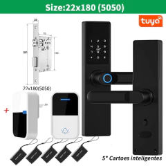 Electronic Door Lock Work with Digital Smart Lock Tuya Wifi App Remote Unlocking Keyless Lock Fingerprint Door Lock RH05 en internet