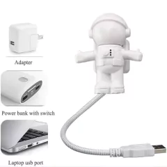 Portable USB Night Light Astronaut Shape Reading Desk Lamp DC 5V LED Light For Computer Laptop PC Lighting Space Lovers - buy online