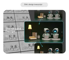 Imagem do Eilik Smart Robô Com Inteligência Artificial
