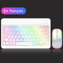 Image of EMTRA Backlit Backlight Bluetooth Keyboard Mouse For IOS Android Windows For iPad Portuguese keyboard Spanish keyboard and Mouse