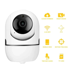 DAFUSHOP Babá Eletrônica Câmera Sem Fio Visão Noturna Infravermelho Vigilância Automática Indoor Monitor - HighTech Tecnologias