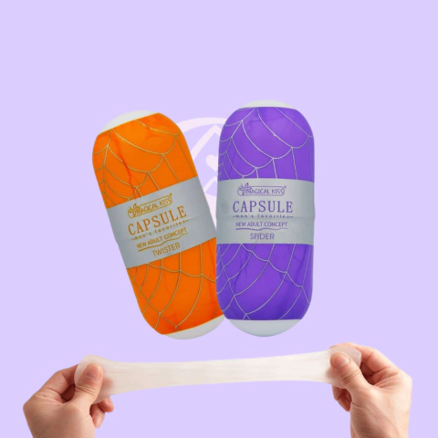 Masturbador masculino capsula vazado