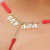 CALCINHA FIO DENTAL VERMELHA FRASES COM STRASS