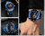Imagem do Relógios originais de luxo NAVIFORCE para homens, cronógrafo digital, moda esp