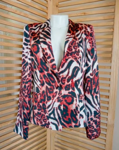 Blazer Aquamar animal print tamanho P - comprar online