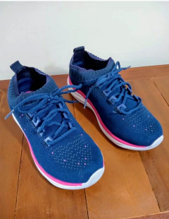 Tênis Fiveblue azul marinho e pink tamanho 35 - loja online