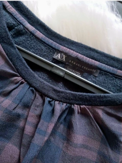 Suéter Armani Exchange AIX Original azul marinho tamanho P na internet
