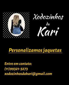 Jaqueta jeans customizada Charlie Chaplin tamanhoG - loja online