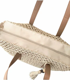 Bolsa de palha sintética retangular Helena - comprar online