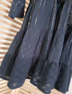 Imagem do Vestido Boho Lurex preto tamanho M, NOVO - BRECHÓ