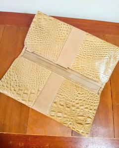 Carteira couro legítimo grande cor caramelo - comprar online
