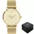 Relogio Dourado Feminino Euro Grande Lançamento Pulseira de esteira na internet