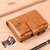Carteira de couro para homem, porta-moedas, zíper, porta-cartões,portaidentidade - Garimpei Shop