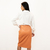 Saia Luz Midi Drapeada - comprar online