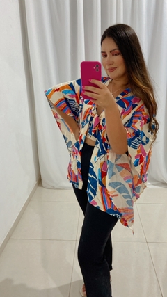 Conjunto 2 pecas - kimono e cropped - comprar online