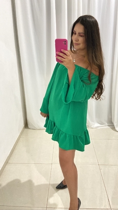 Vestido bata - manga longa - comprar online