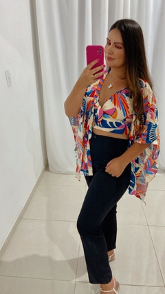 Conjunto 2 pecas - kimono e cropped