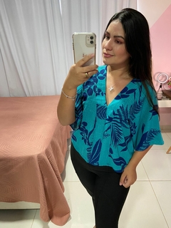 Blusa meia manga