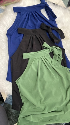 Blusa amarração no pescoço - comprar online