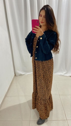 Vestido longo onça - comprar online