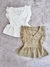 blusa broderie escote v