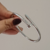 Bracelete Prego Prata Aço Inoxidável