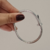 Bracelete Prego Prata Aço Inoxidável - Inspire-Se Acessórios 