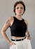 Cropped Canelado Stella Preto