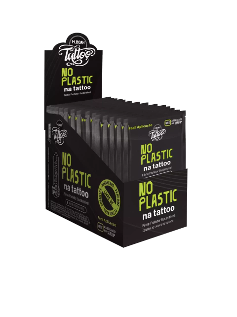 NO PLASTIC – Filme Protetor Sustentável para Tatuagem SACHÊ 5GR (display com 20 unidades)