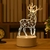 Lâmpada 3D Acrílico Note Board USB LED Night Light Calendário Nightlights Dec - loja online