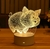 Lâmpada 3D Acrílico Note Board USB LED Night Light Calendário Nightlights Dec - loja online