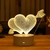 Lâmpada 3D Acrílico Note Board USB LED Night Light Calendário Nightlights Dec - comprar online