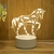 Imagem do Lâmpada 3D Acrílico Note Board USB LED Night Light Calendário Nightlights Dec