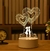 Lâmpada 3D Acrílico Note Board USB LED Night Light Calendário Nightlights Dec - loja online