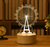 Lâmpada 3D Acrílico Note Board USB LED Night Light Calendário Nightlights Dec