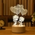 Lâmpada 3D Acrílico Note Board USB LED Night Light Calendário Nightlights Dec na internet