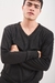 Sweater liso cuello V en internet