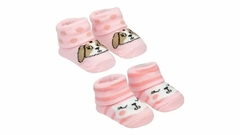 KIT C/2 PARES RN FEM ROSA CACHORRINHA/GATINHA na internet