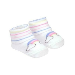 KIT MEIA C/2 PARES RN FEM BRANCA ARCO-IRIS/URSO na internet