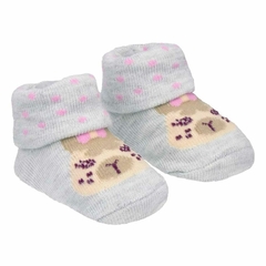 KIT MEIA C/2 PARES RN FEM CINZA VACA/LHAMA - comprar online
